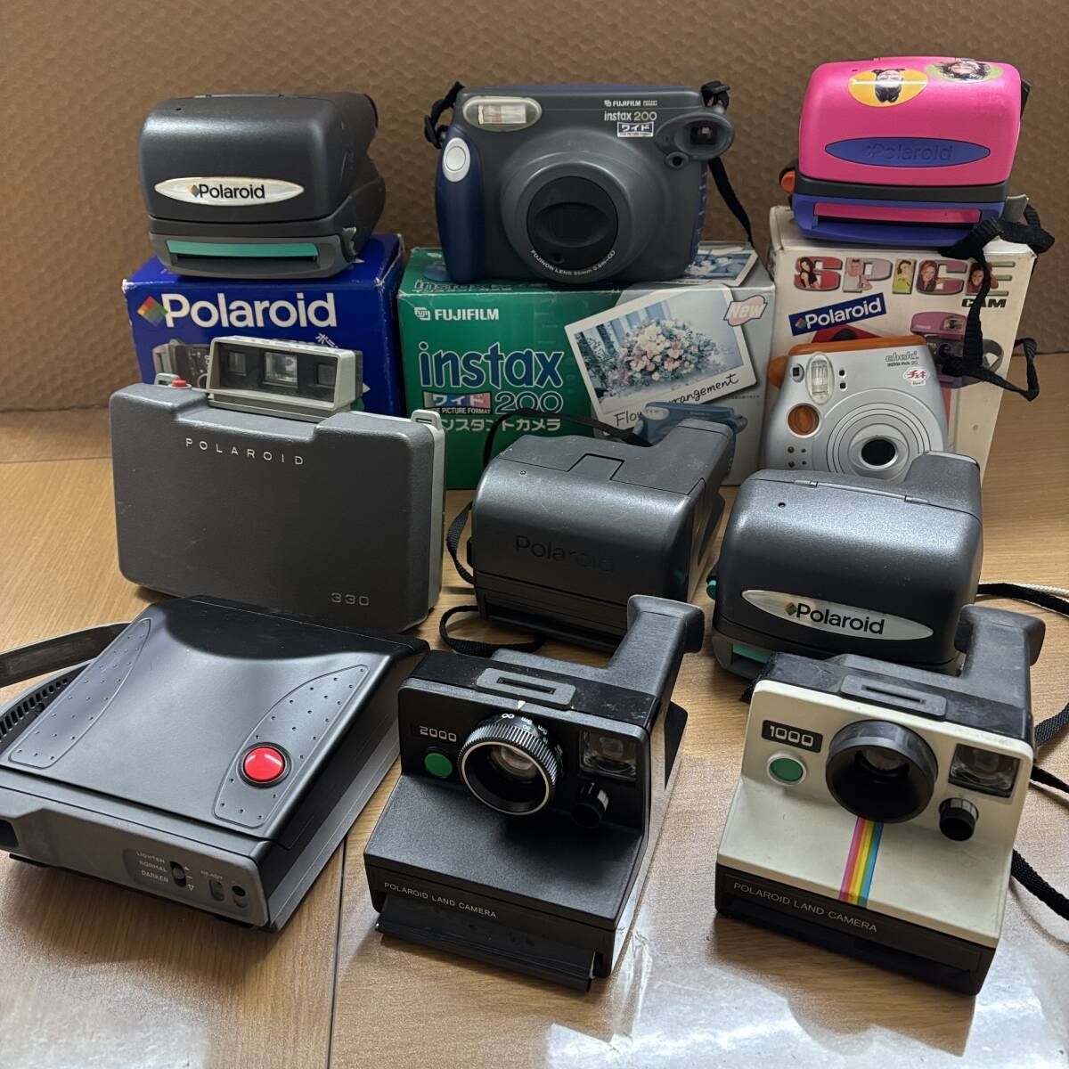 まとめ ポラロイド 他 インスタント コンパクトカメラ 計10台 フジフィルム他 P 825 b