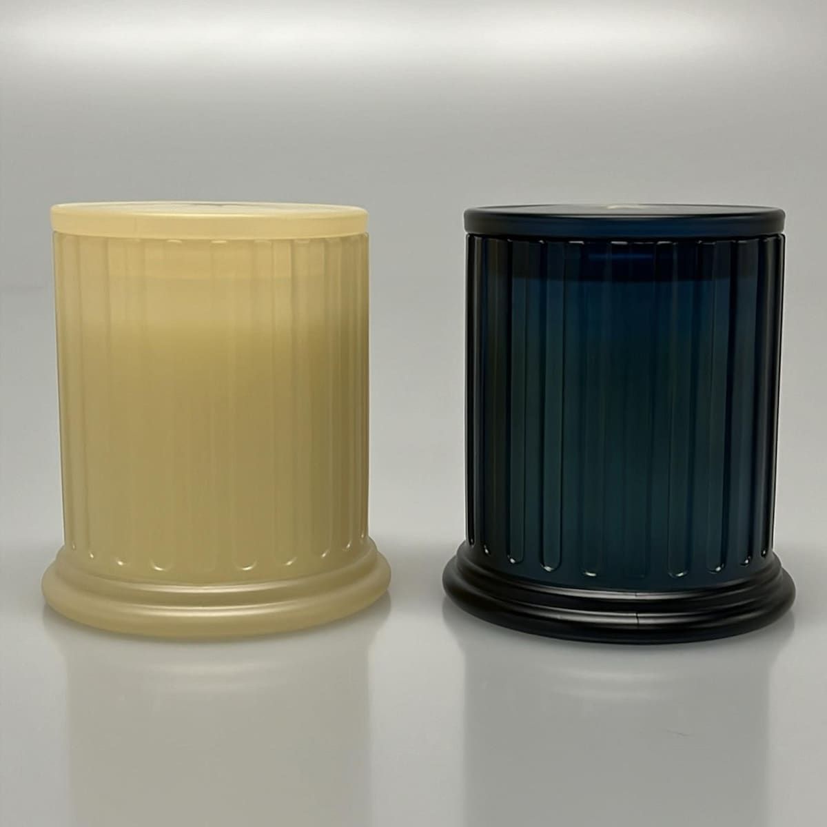 BVLGARI ブルガリ 小物 アイボリー×ネイビー×ベージュ キャンドルセット