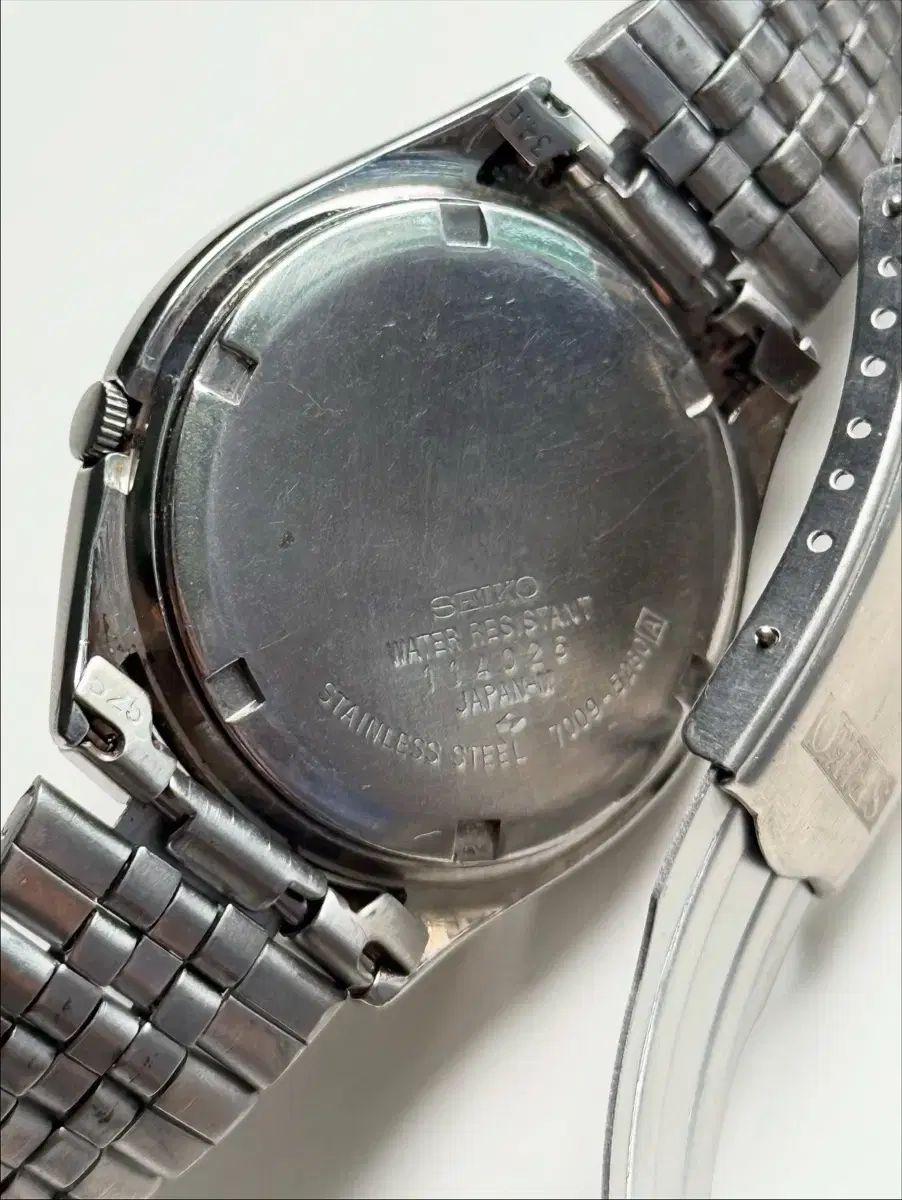  90 s SEIKO セイコー5 ヴィンテージ オートマティック メタル リストウォッチ 金属ベルト 時計