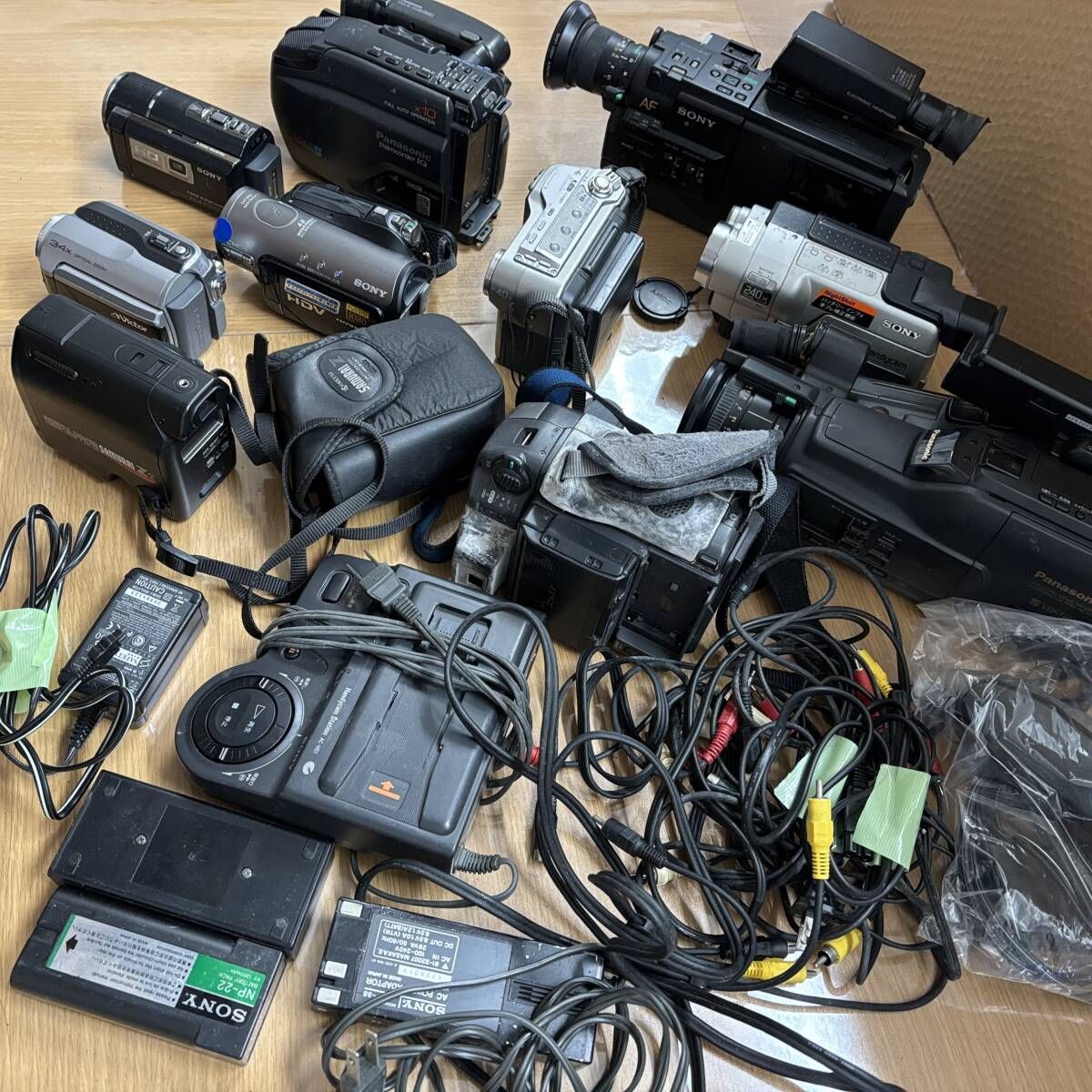 まとめ ビデオカメラ 周辺機器 計10台セット 各種 動作未 P 319 b