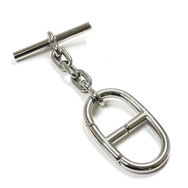 HERMES エルメス キーホルダー シェーヌ ダンクル メタル シルバリー バッグチャーム キーリング