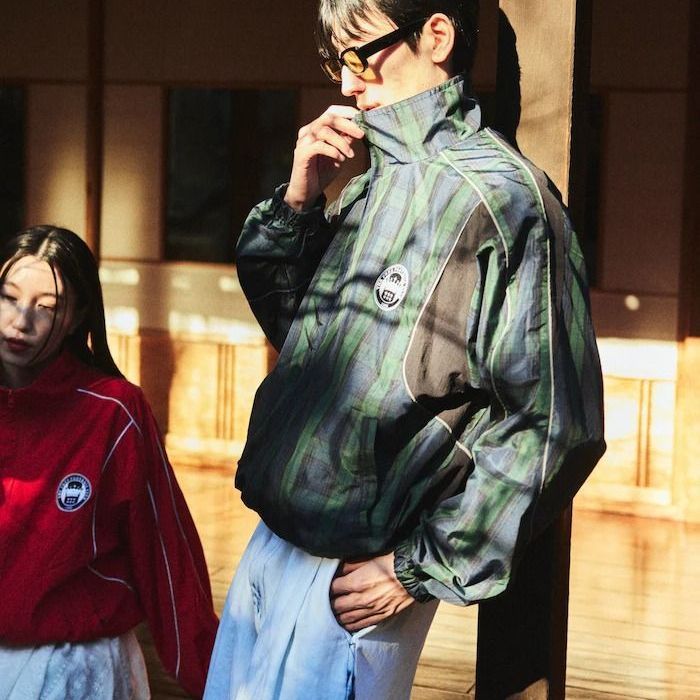 新品未開封 FREAK'S STORE UMBRO 別注 Pattern Nylon Jacket プリント