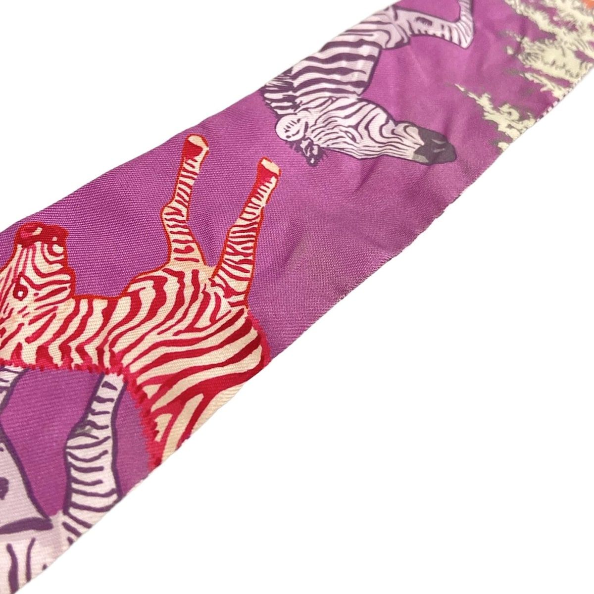 ツイリー ライトパープル×白×マルチ