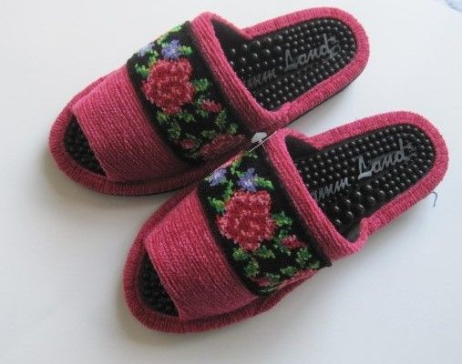 スリッパ ヘルスシェニ－ル女性用4足セット