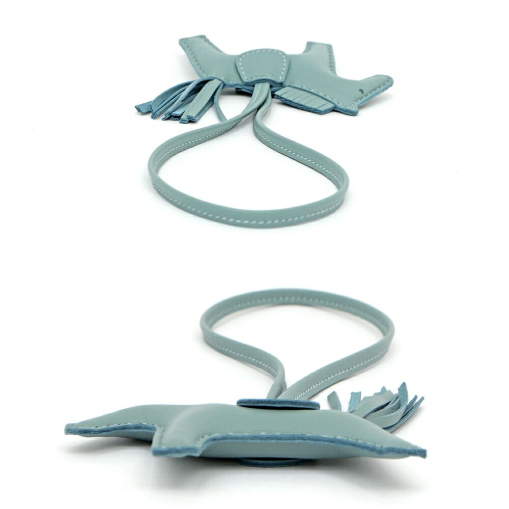 名東】エルメス ロデオPM シエル アニョーミロ K刻印 水色系 バッグ