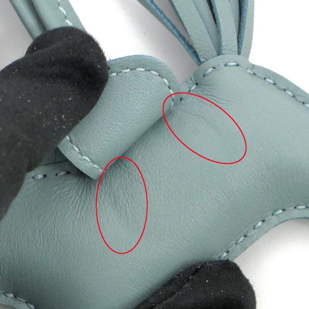 名東】エルメス ロデオPM シエル アニョーミロ K刻印 水色系 バッグ