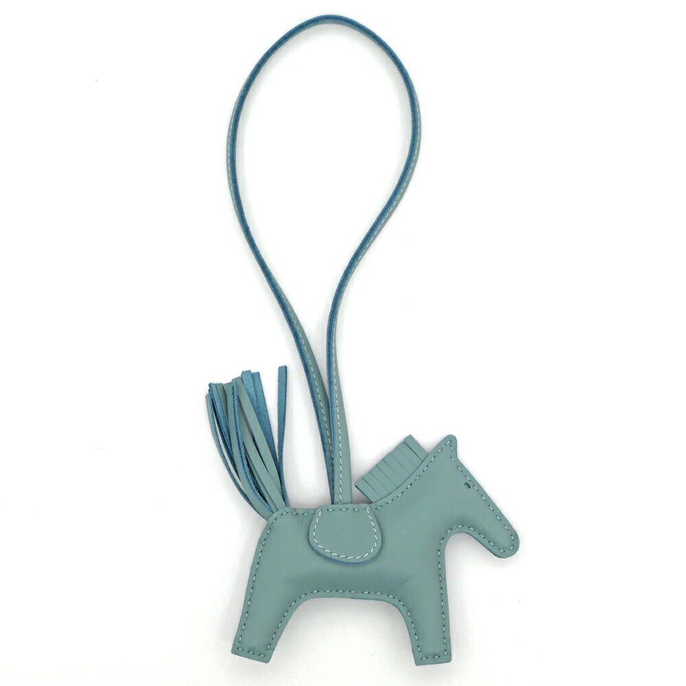 名東】エルメス ロデオPM シエル アニョーミロ K刻印 水色系 バッグ