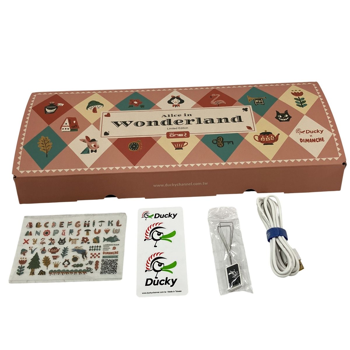 Ducky × Dimanche QM One 2 Alice In Wonderland Limited Edition Keyboard Full ゲーミングキーボード PC周辺機器