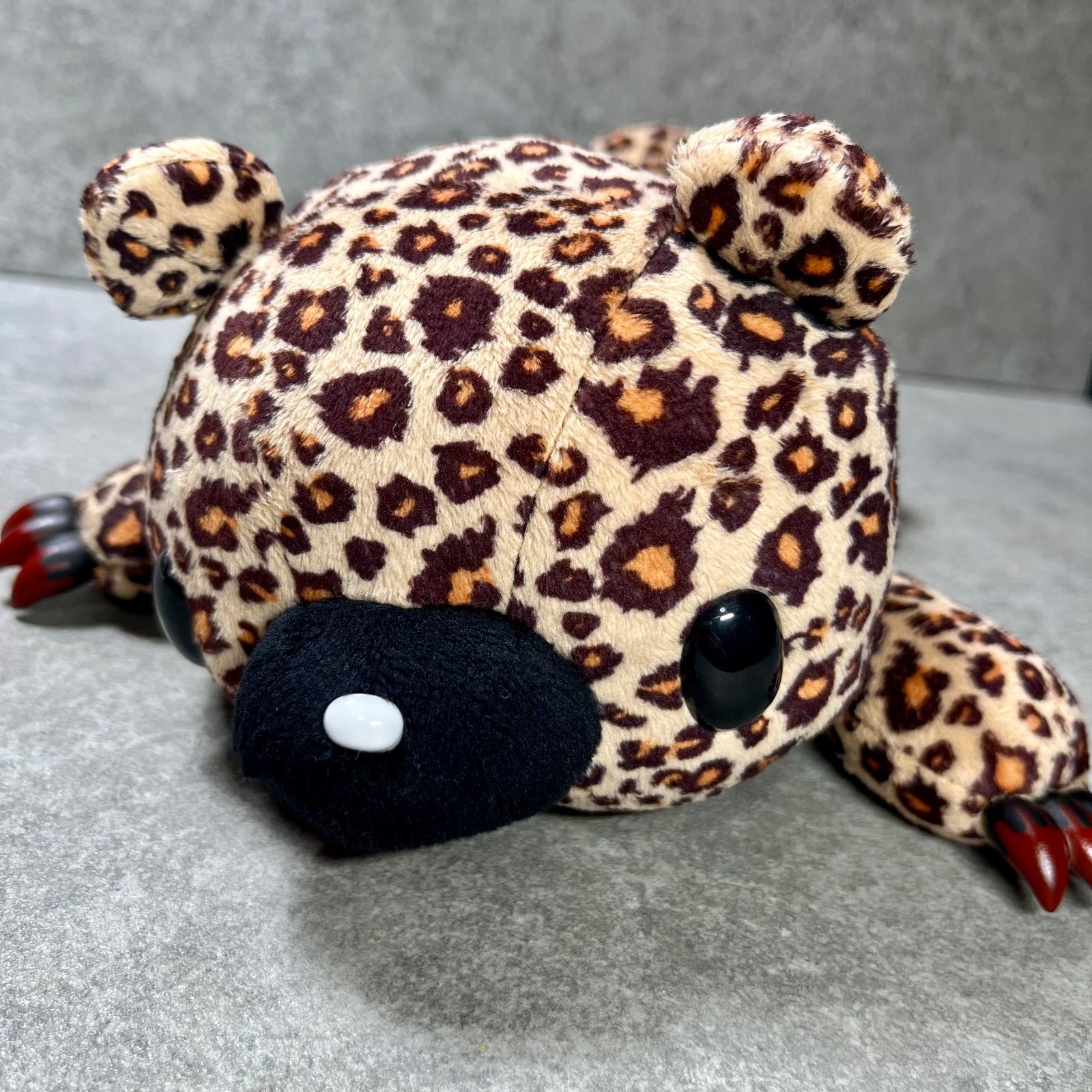 グルーミー　チャックスGP ヒョウ柄ぬいぐるみ チャックスGP グルーミー ヒョウ柄 レオパード ぬいぐるみ リール付