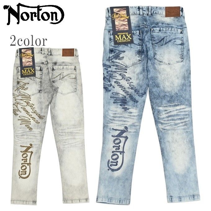 ノートン Norton 服 アパレル ストレッチ スリム ケミカル MAX デニムパンツ ジーンズ メンズ 261 n 1801