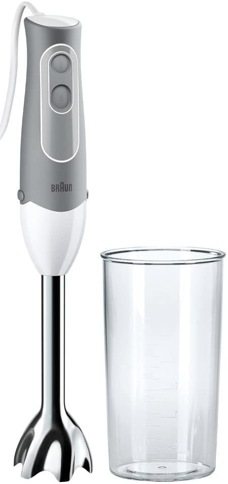 ブラウン ハンドブレンダー マルチクイック5 MQ 500 GY 軽量 離乳食 下ごしらえ スムージー スープ つぶす 混ぜる 簡単操作 時短 1台2役 350 W お手入れ簡単 食洗機 ドイツ設計