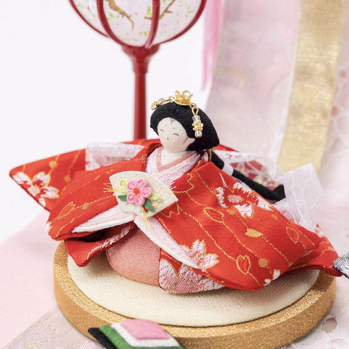  雛人形 コンパクトサイズ ひな人形 親王飾り ちりめん 夢桜雛 雛人形 ひな祭り 季節 年中行事