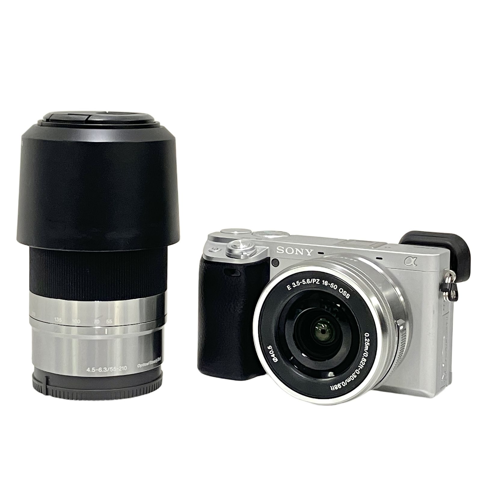 SONY α6400 ILCE 6400 16 50 mm F 3 5 6 55 210 4 ダブルズームレンズキット シルバー ミラーレス一眼カメラ