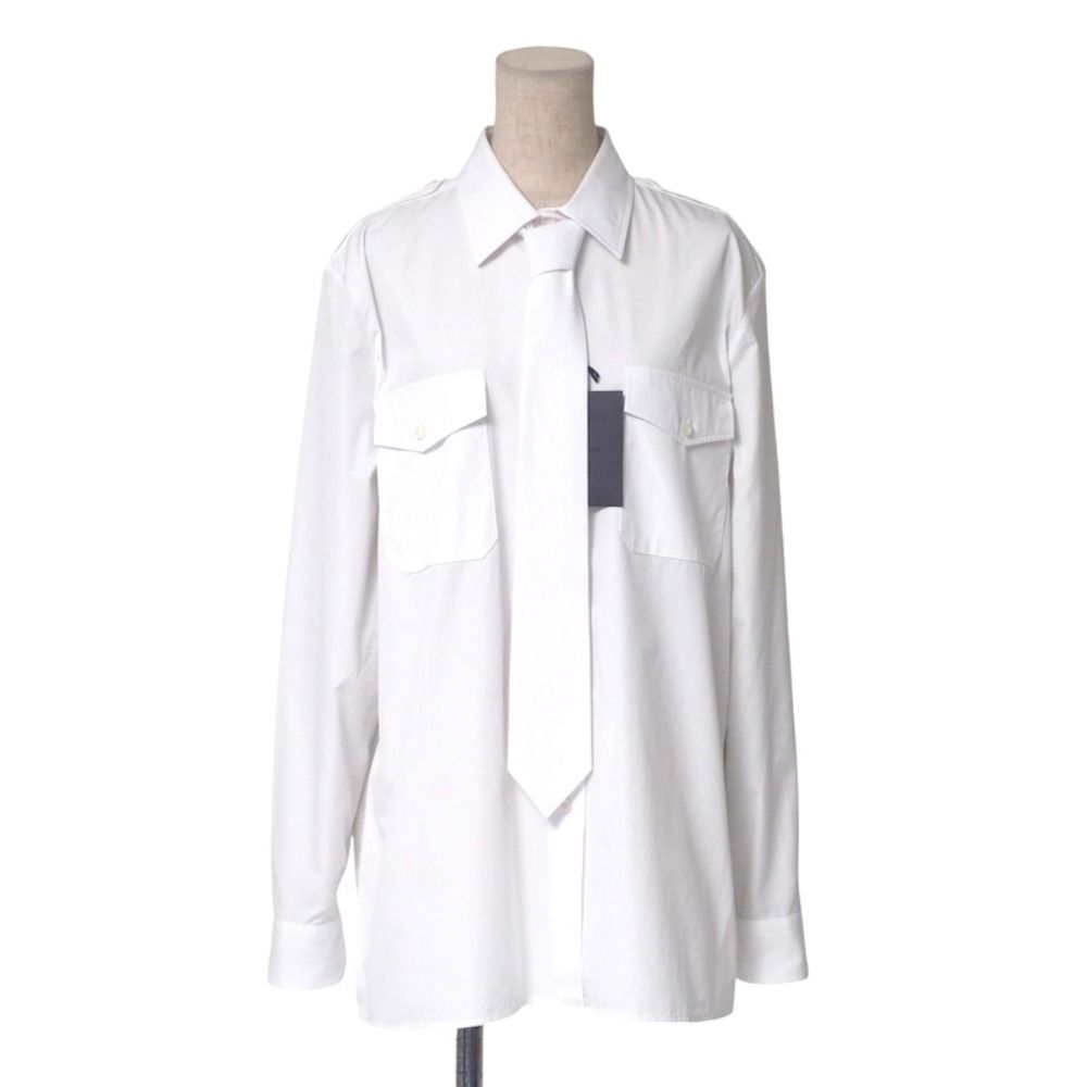 ■美品■2024SS■PRADA プラダ 長袖シャツ サイズ44 ブランド古着【中古】20250403/RA3969 □美品□2024SS□PRADA プラダ 長袖シャツ サイズ44 ブランド古着