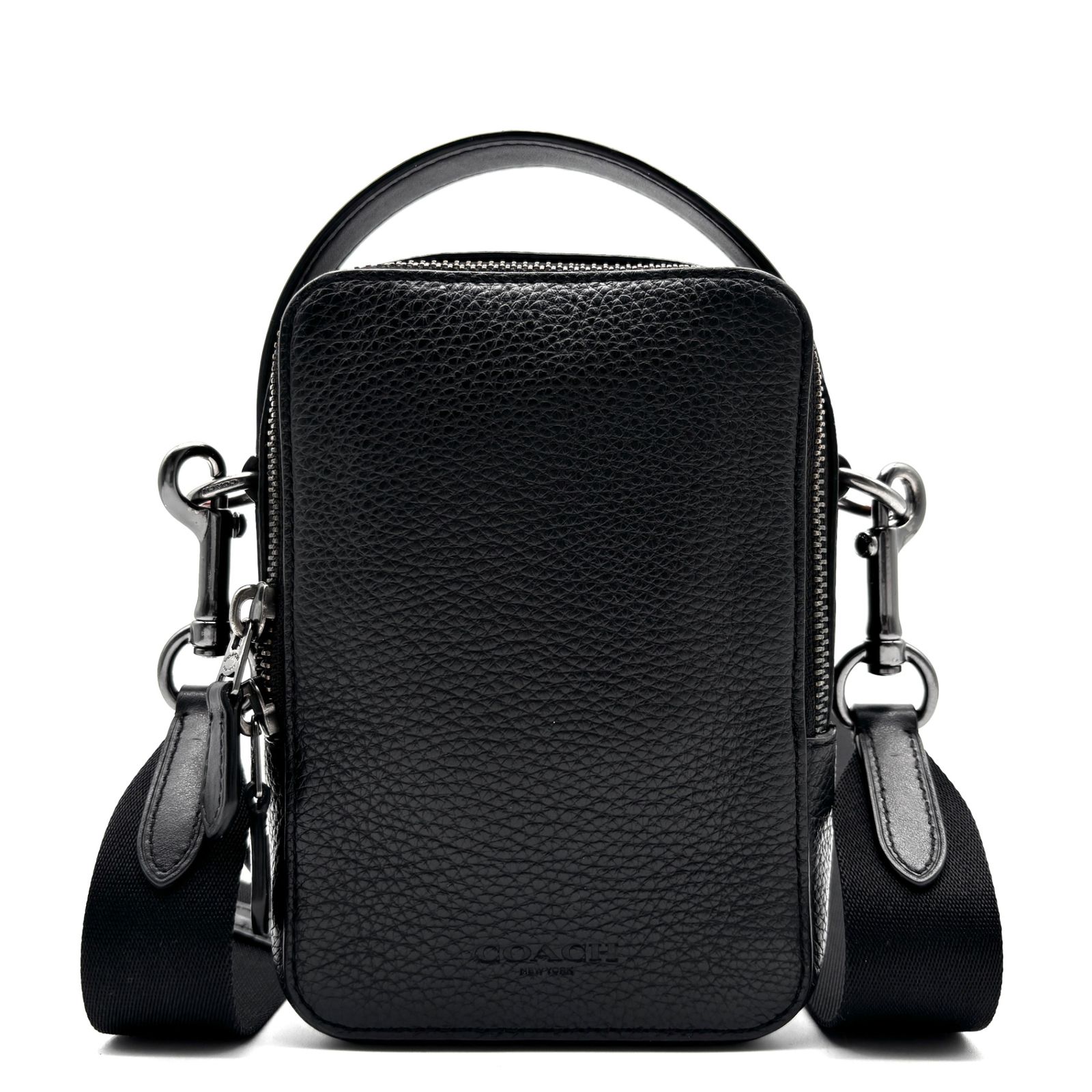 COACH コーチ トップハンドル クロスボディ ショルダーバッグ レザー ブラック 黒 C 3147 斜めがけ カメラバッグ ユニセックス