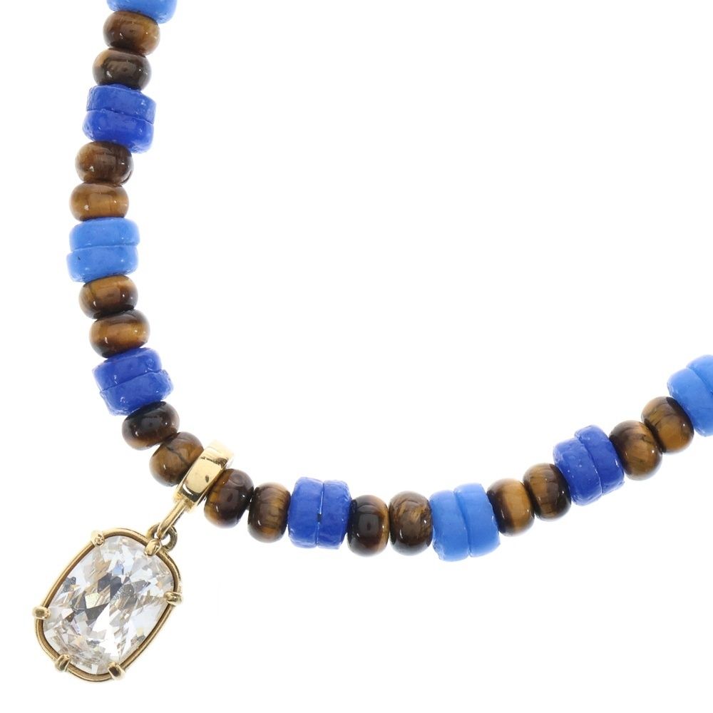 Wales Bonner ウェールズ ボナー Dream Necklace ドリームネックレス クリスタルトップ ビーズ ブルー