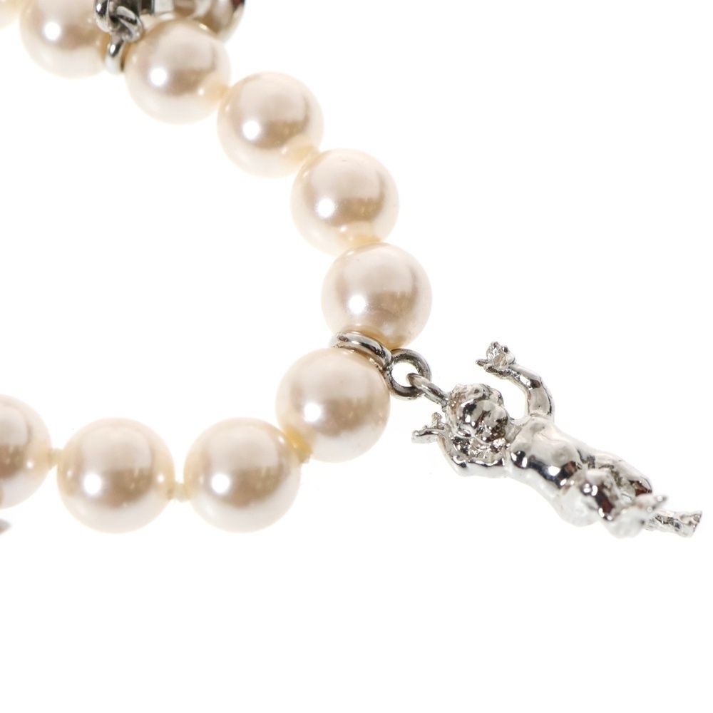 パールチャームネックレス ホワイト