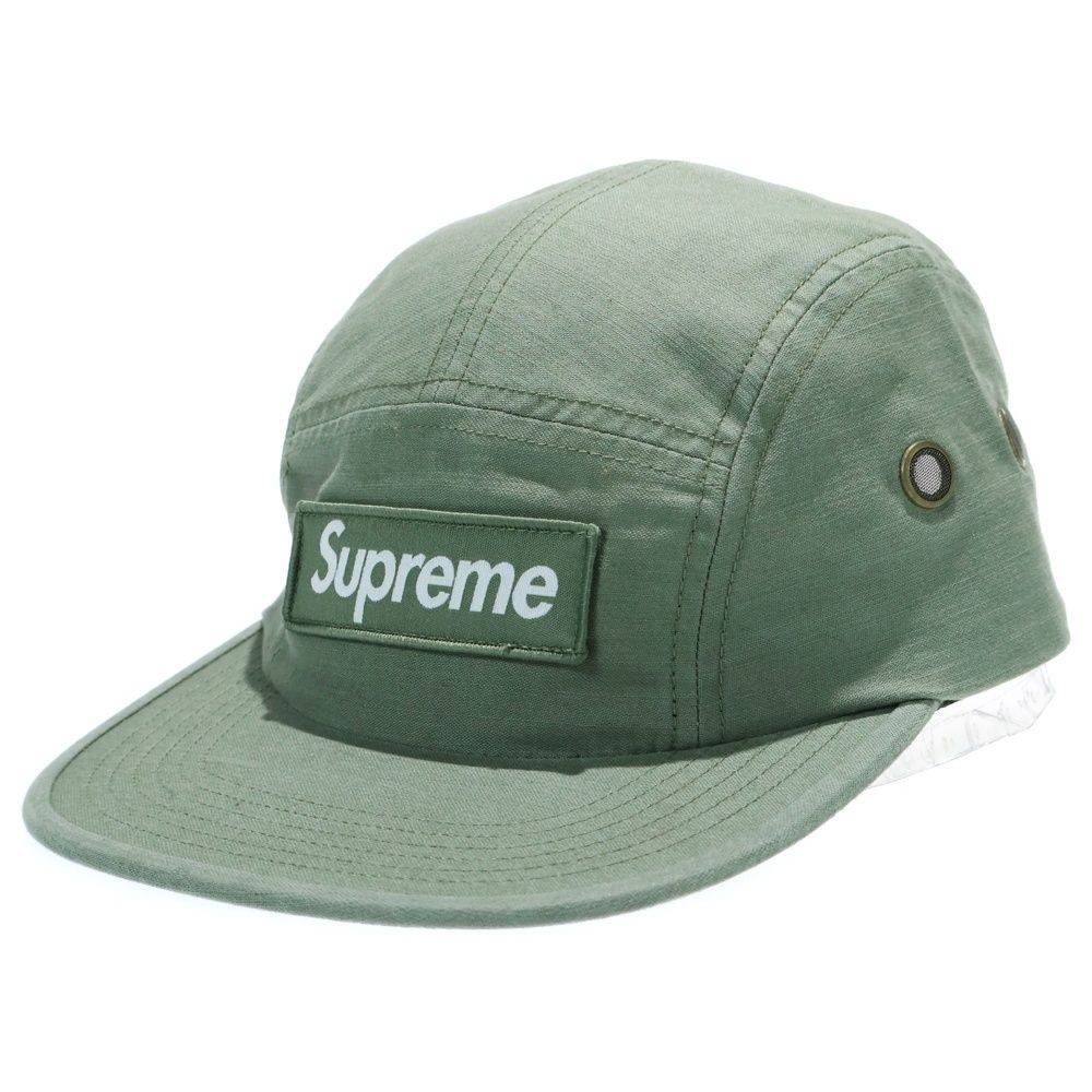 SUPREME シュプリーム 25 SS Military Camp Cap ミリタリー ボックスロゴ キャンプキャップ 帽子 カーキ
