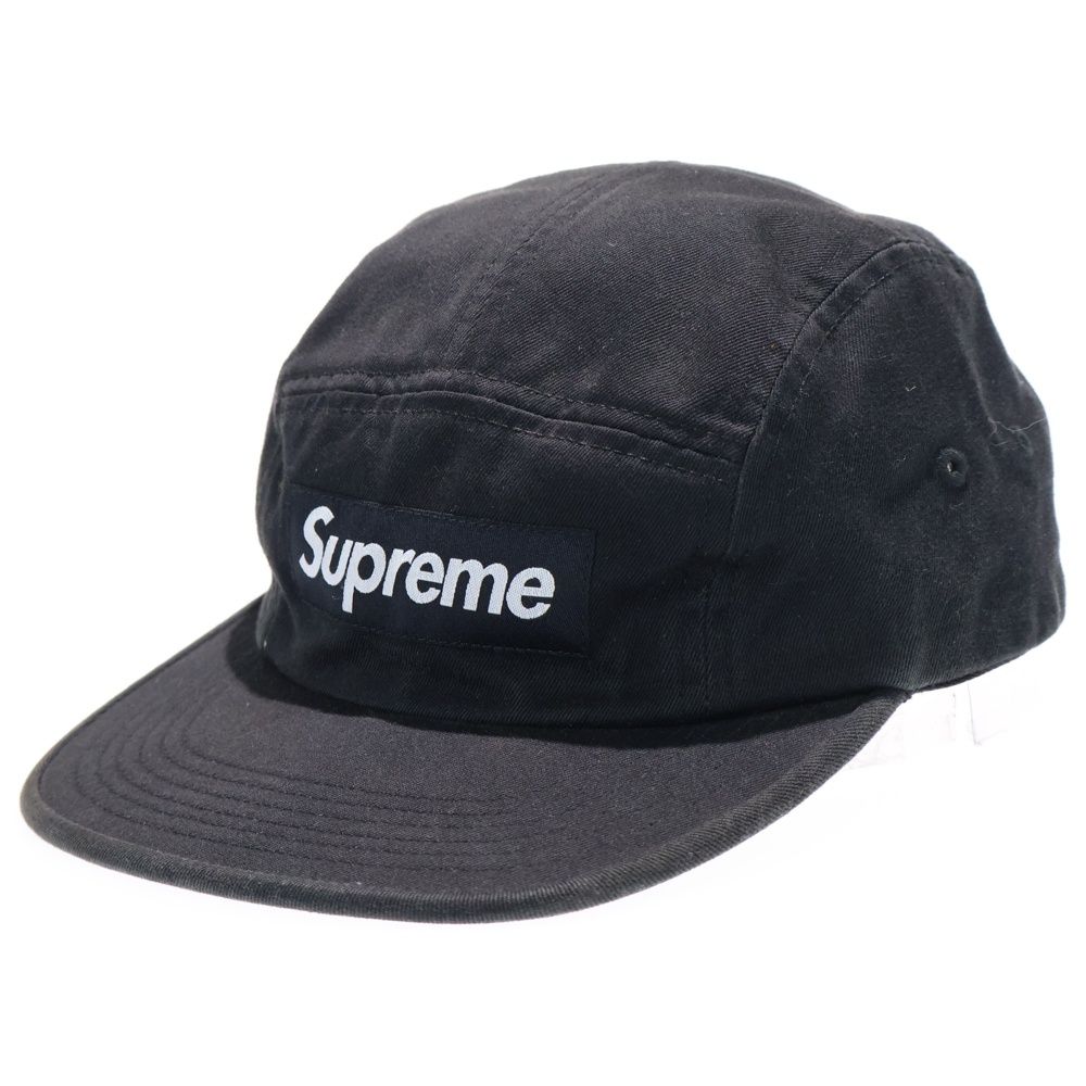 SUPREME シュプリーム 24 SS Washed Chino Twill Camp Cap ウォッシュドチノ ツイル キャンプキャップ 帽子 ブラック