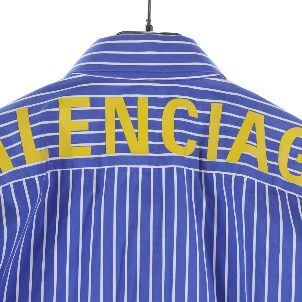 BALENCIAGA (バレンシアガ) 19AW Back Logo Stripe Shirts バックロゴ