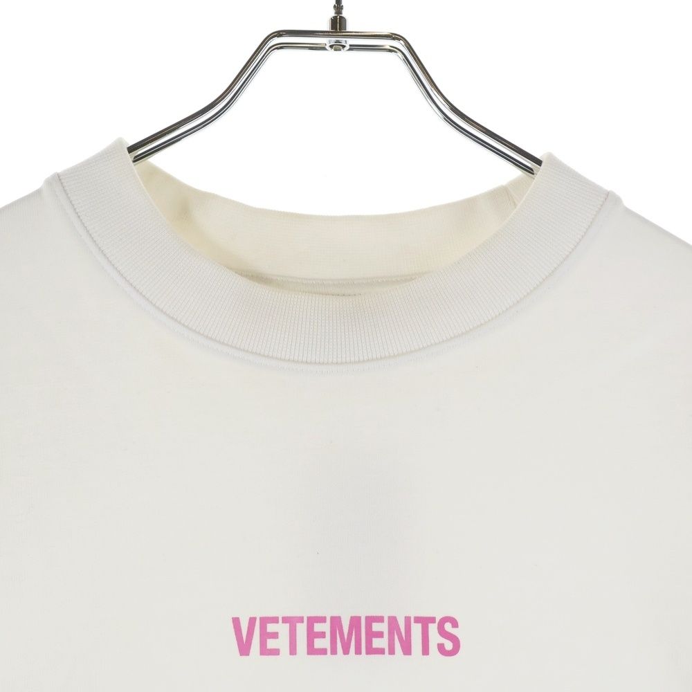 VETEMENTS (ヴェトモン) 22SS Logo L/S Tee ロゴプリント 長袖Tシャツ 