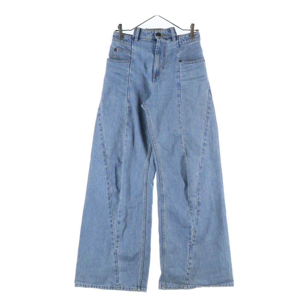 Maison Martin Margiela メゾンマルタンマルジェラ 再構築ドッキングワイドデニムパンツ インディゴブルー S 30617