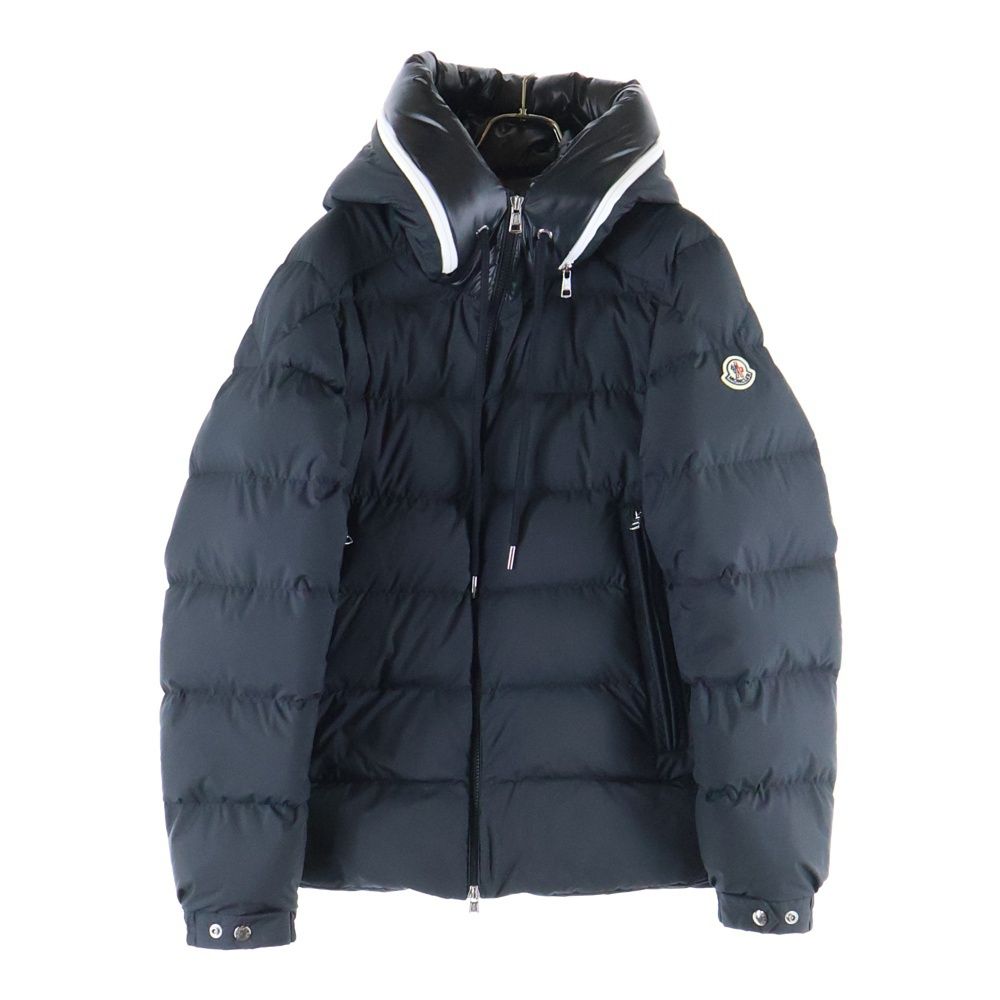 MONCLER モンクレール 24 AW CARDERE カルデーレ ジュボット アームロゴデザイン フーデッド ジップアップ ダウンジャケット ブラック