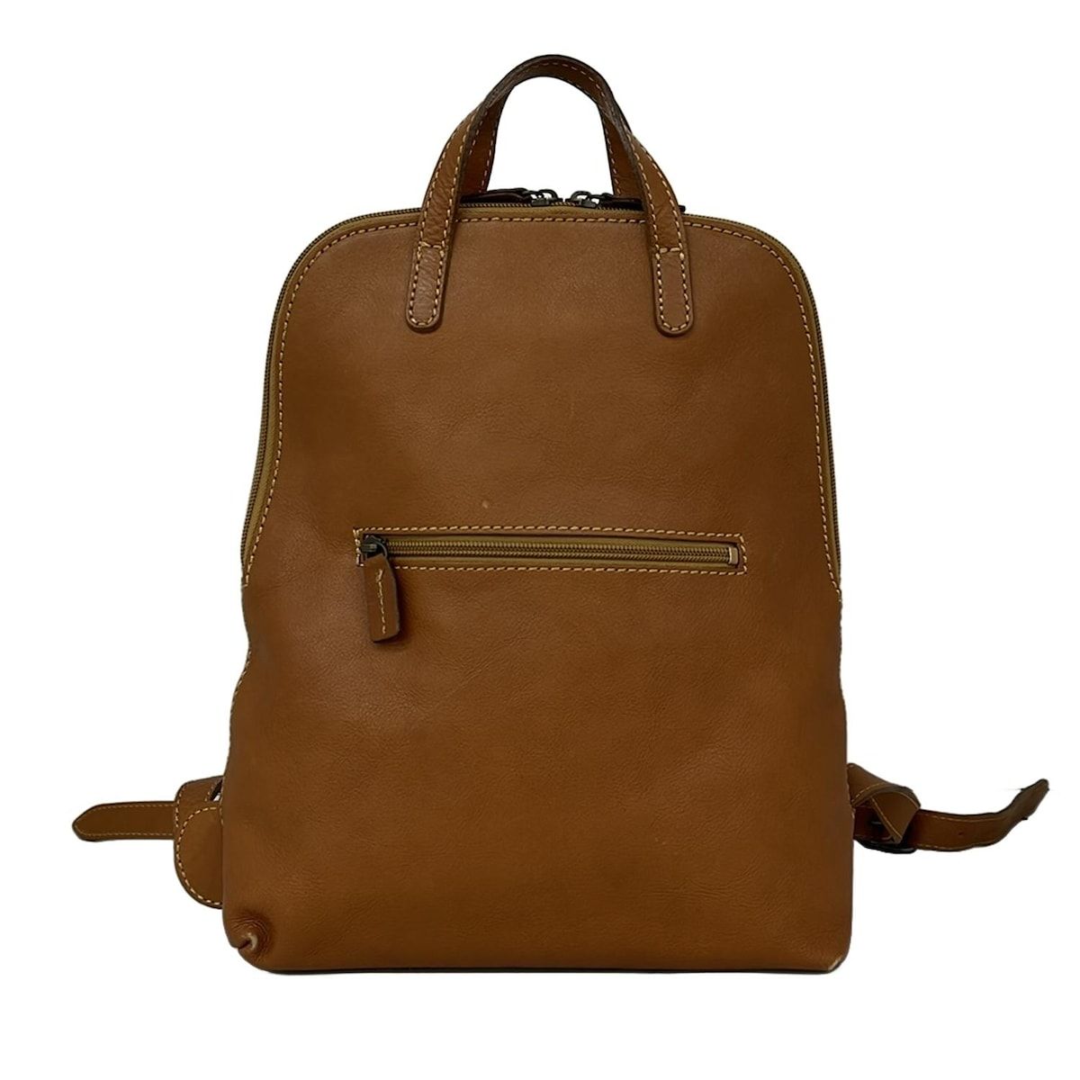 tsumori chisato CARRY ツモリチサトキャリー リュックサック - ブラウン レザー