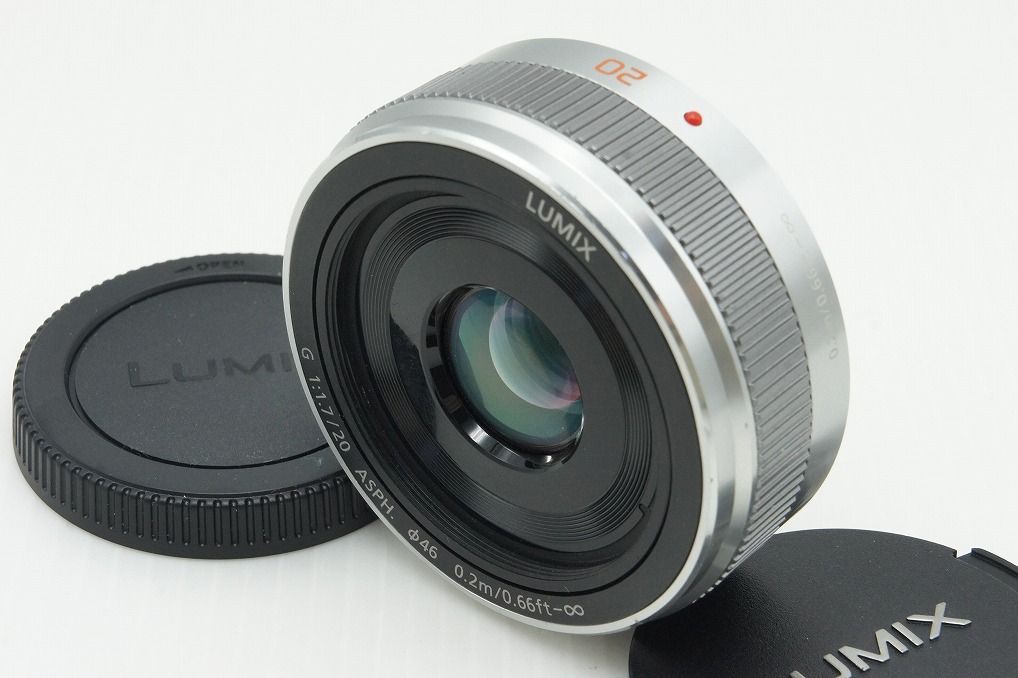 Panasonic パナソニック LUMIX G 20 mm F 1.7 II ASPH. H-H 020 A マイクロフォーサーズ 単焦点レンズ シルバー 251210 ma
