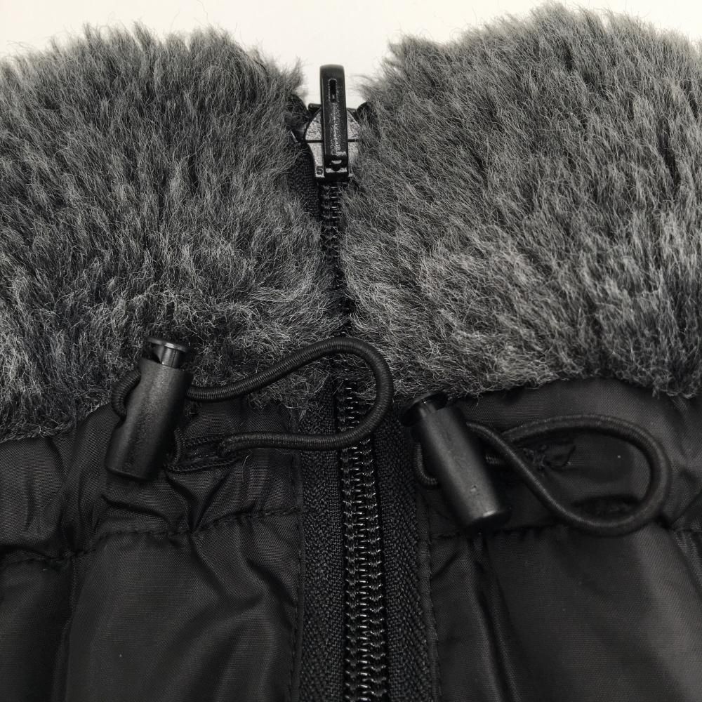 美品】マスターバニー リバーシブルレッグウォーマー 黒×グレー 内側