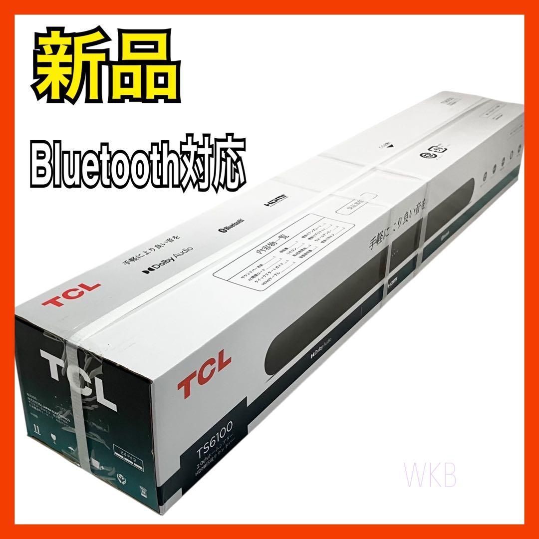 TCL 2.0 ch サウンドバー TS 6100 ブラック 120 W Dolby Audio HDMI Bluetooth対応 スピーカー
