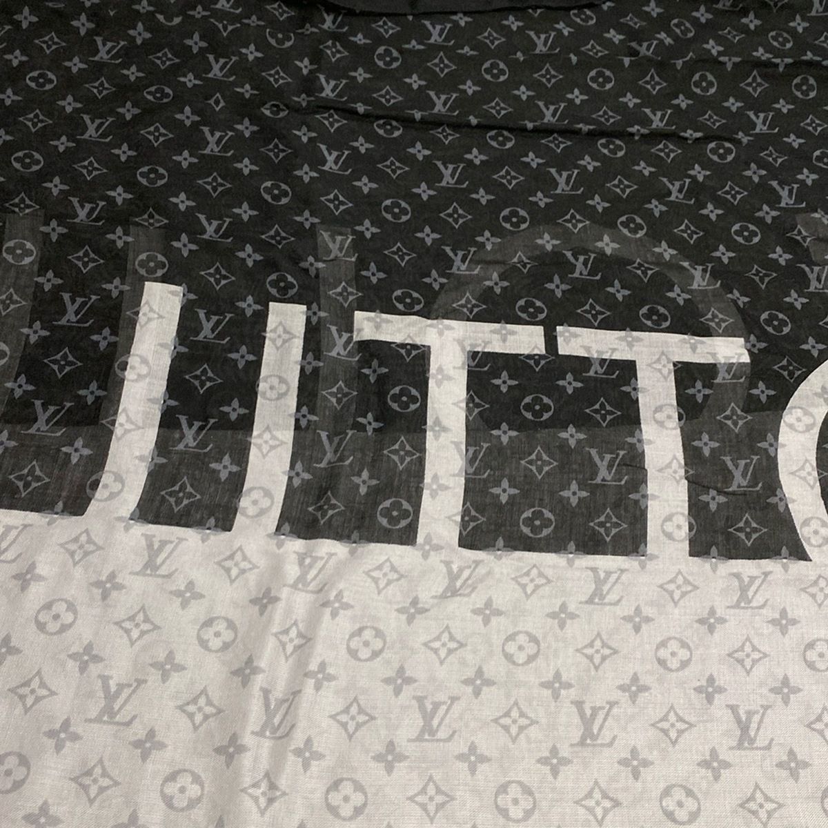 LOUIS VUITTON(ルイヴィトン) ストール(ショール)美品 - MP1984 黒
