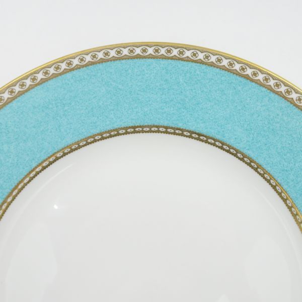 ★美品★ウェッジウッド ユーランダーパウダー ターコイズ 20cmプレート 6枚 ウェッジウッド ユーランダーパウダーターコイズ 18cmプレートを