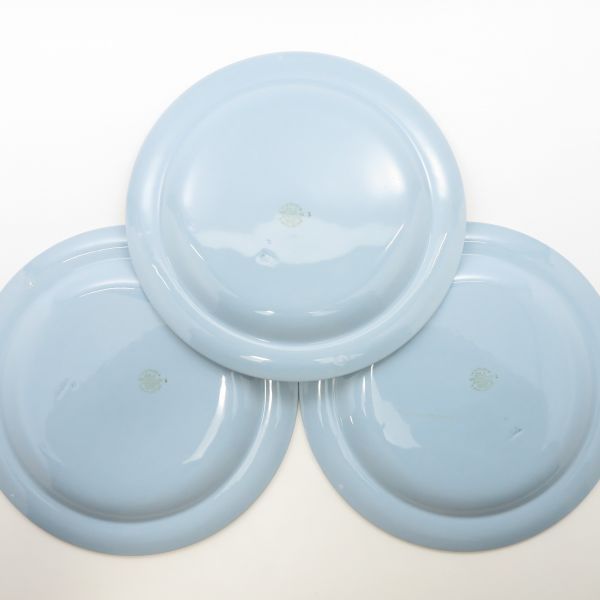 ウェッジウッド プレート□クイーンズウェア クリームonラベンダー