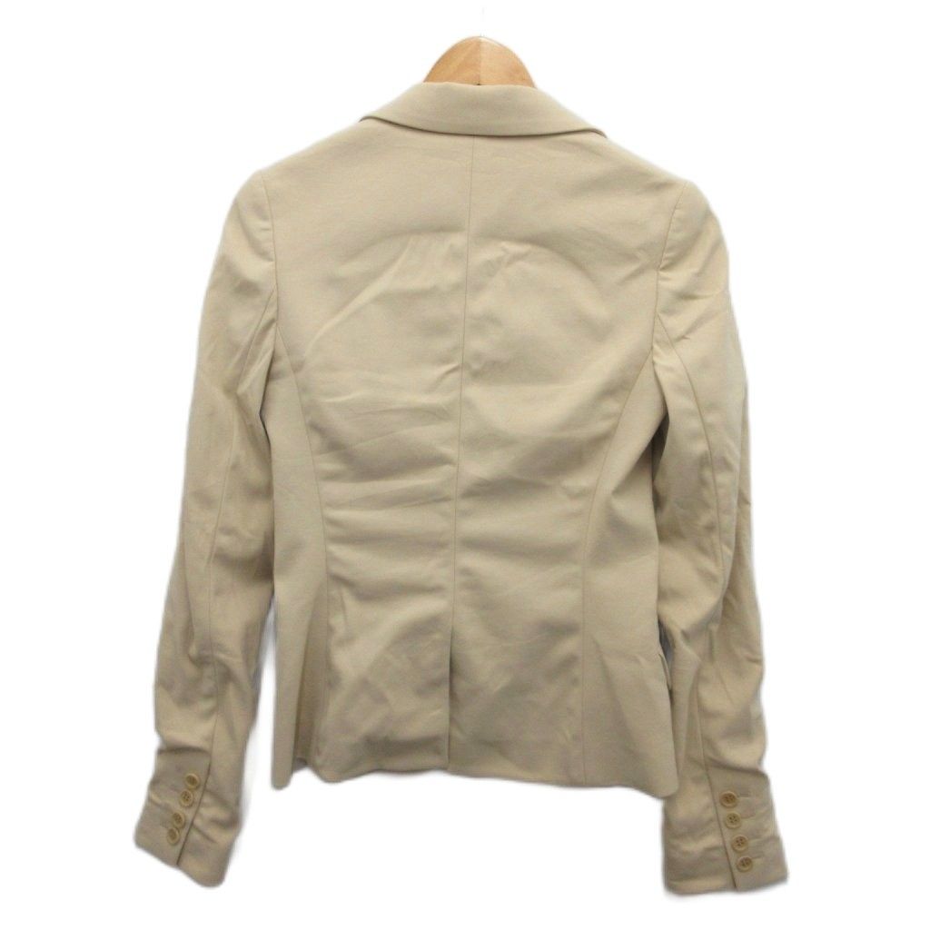 【中古】未使用品 セオリー Theory タグ付き テーラードジャケット ブレザー 1B ウール ベージュ 00 約S レディース セオリー Theory ブレザー テーラードジャケット 2B ストレッチ素材