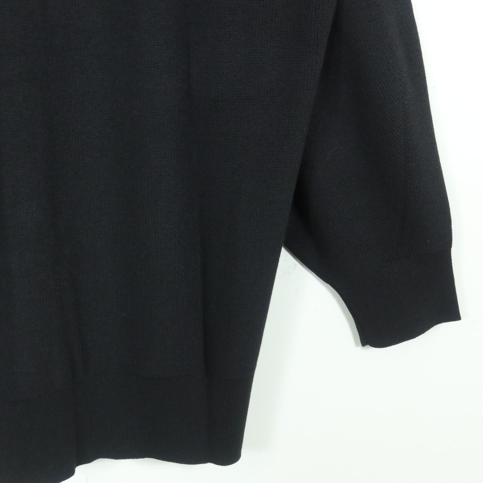 新品未使用】23区☆ニットカーディガン 大きいサイズ44 黒系 シンプル  