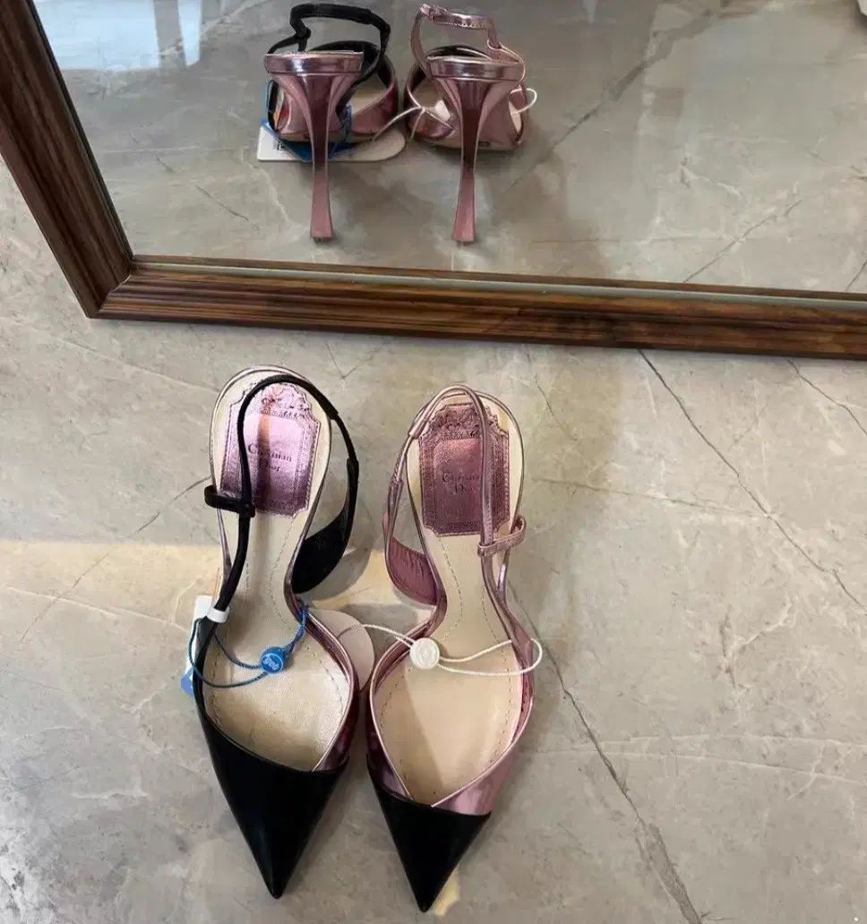 ディオール ツートン パンプス ヒール サンダル 35