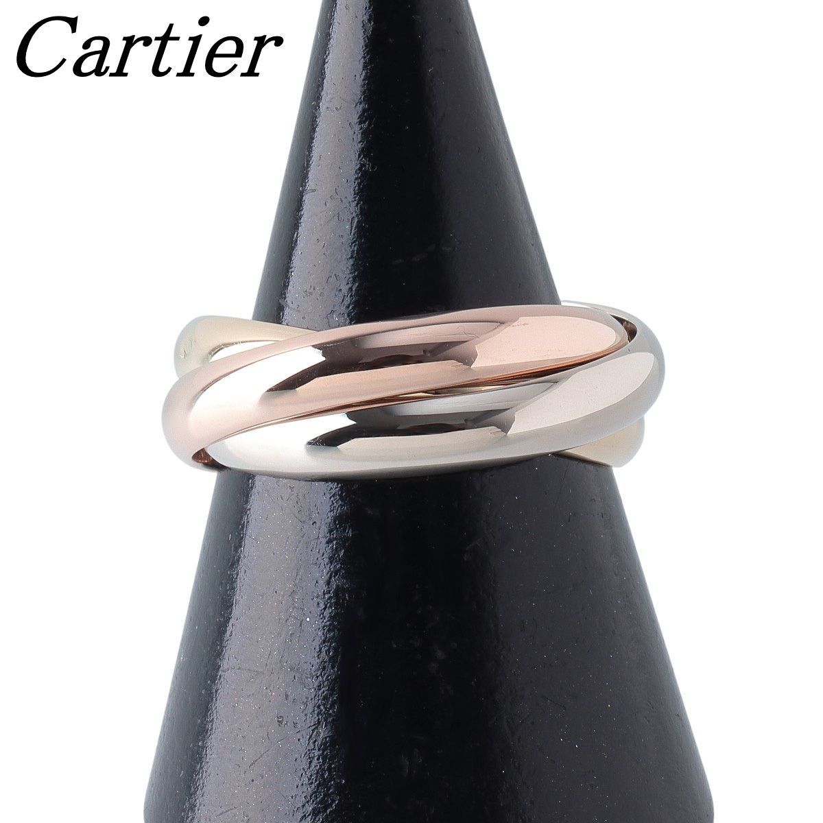 カルティエ トリニティ リング #59 幅3.9mm 750PG/WG/YG スリーカラー