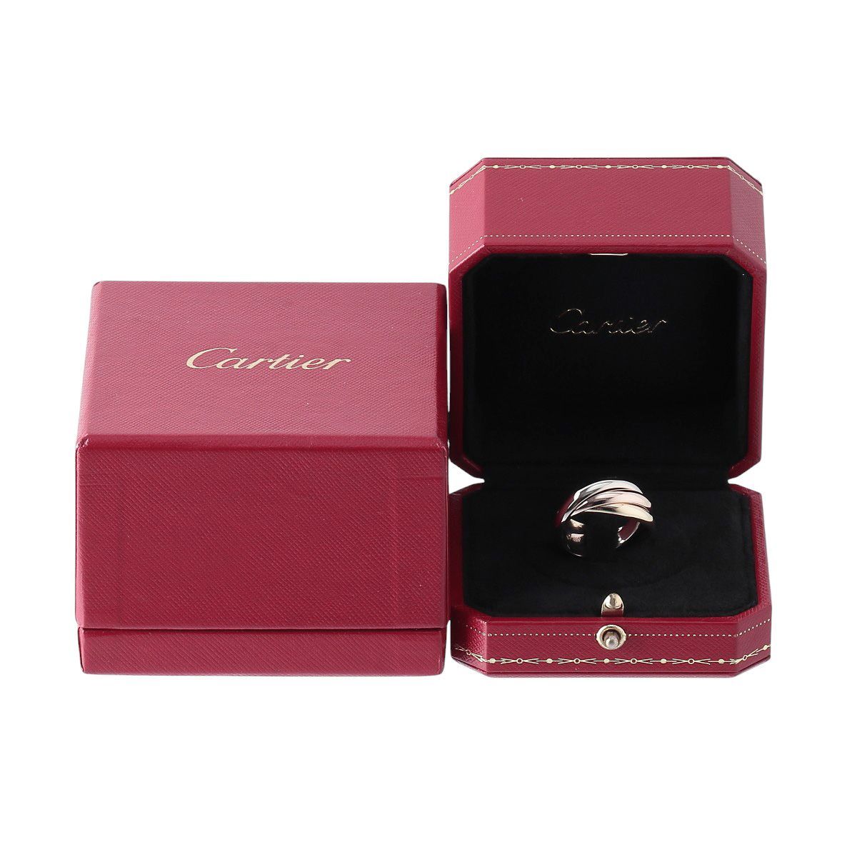カルティエ トリニティ リング #59 幅3.9mm 750PG/WG/YG スリーカラー