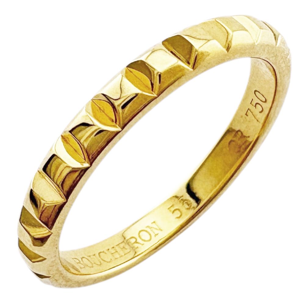 ブシュロン キャトル クル ド パリ リング 指輪 14.5号 18金 K 18イエローゴールド ユニセックス Boucheron