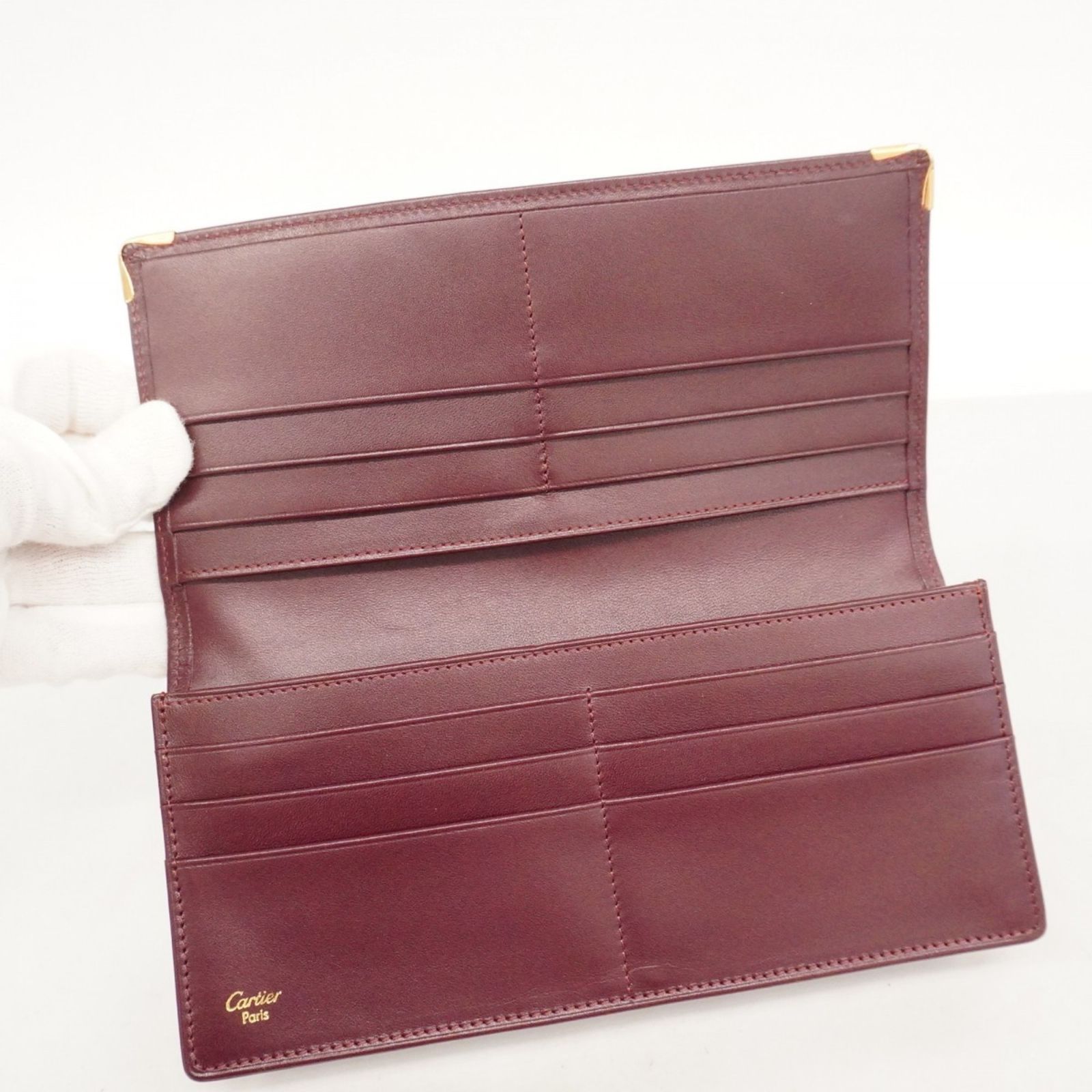 Cartier カルティエ 長財布 ボルドー Cartier（カルティエ） 【週末タイムセール☆30％OFF】カルティエ 長