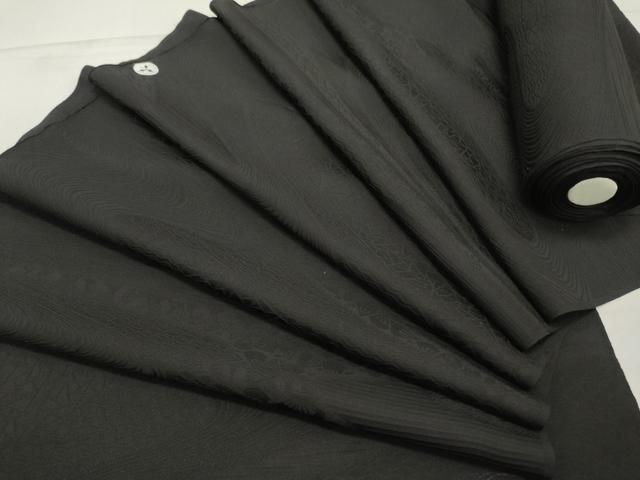 黒地紋駒羽尺 黒地紋駒羽尺 反物 着物・羽織用着尺 洗える男性用夏用着物 駒絽