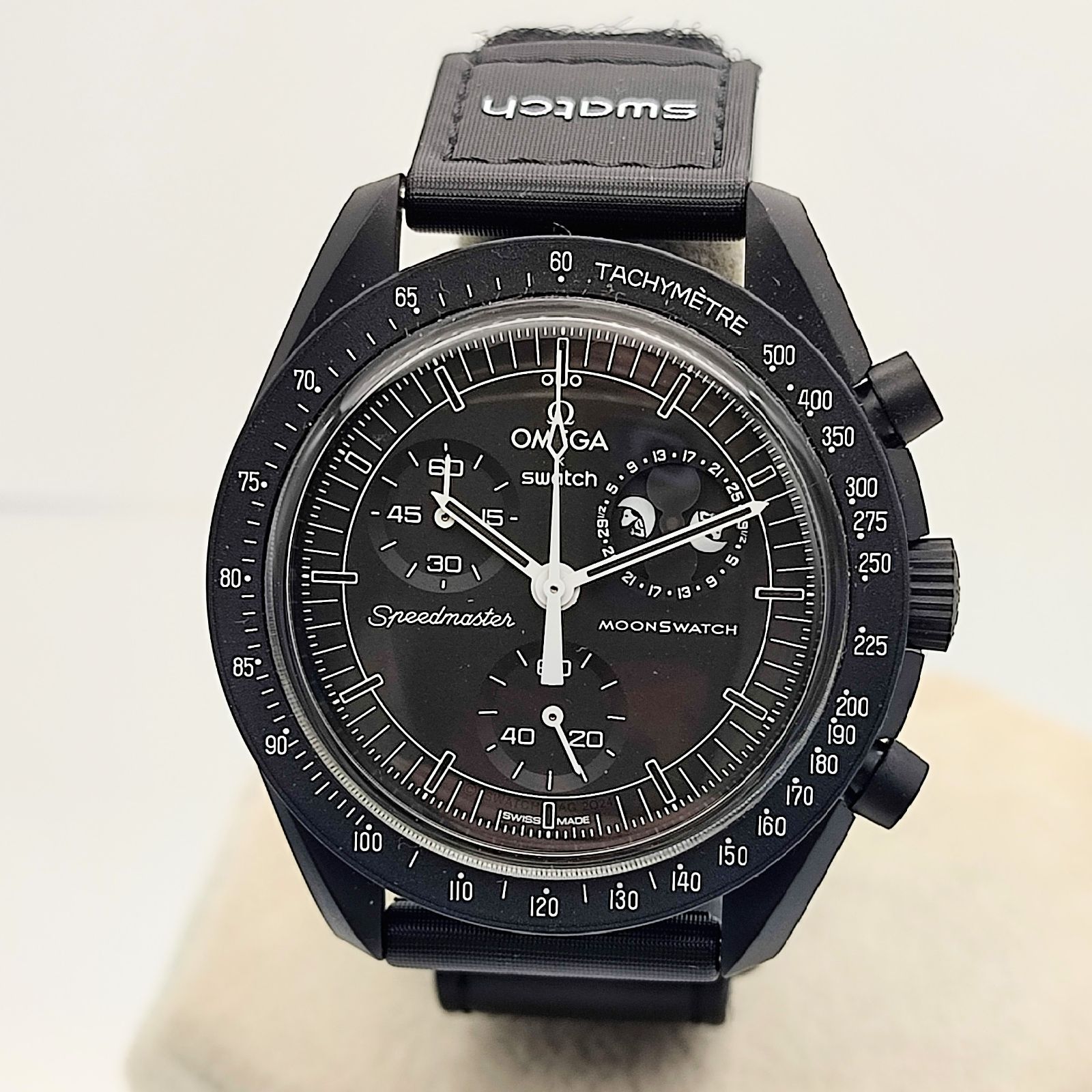 Swatch × OMEGA スウォッチ オメガ スヌーピー スピードマスター MISSION TO THE MOON ブラック