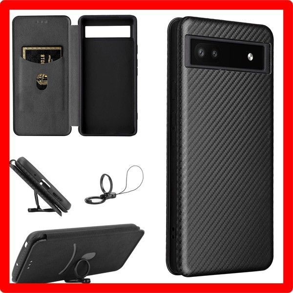 Google Pixel6a 128GB ブラック シムフリー　カバー付 ☆送料無料☆Size:Pixel6a_Color:ブラック Google Pixel 6A ケース