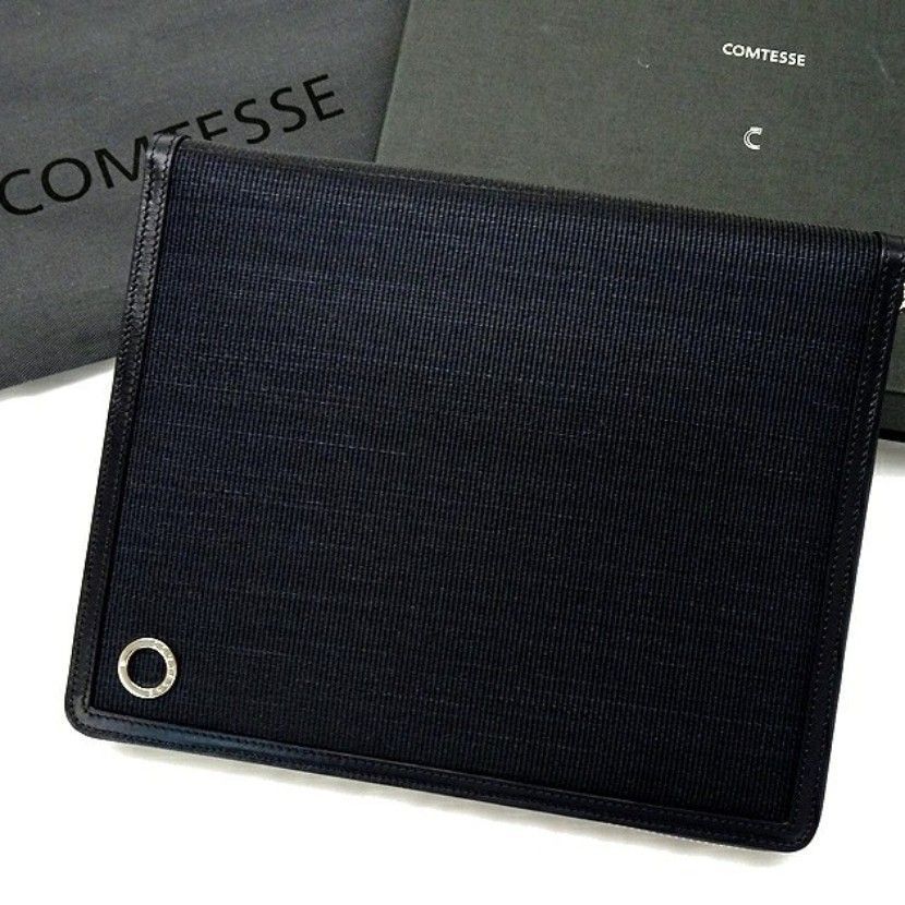 コンテス ドイツ製 AGENDA COVER ジルコニア付き 本革 ホースヘア レザー アジェンダカバー 手帳カバー 10534 定22.5万 DENIM PA ▲140 20602 m 16