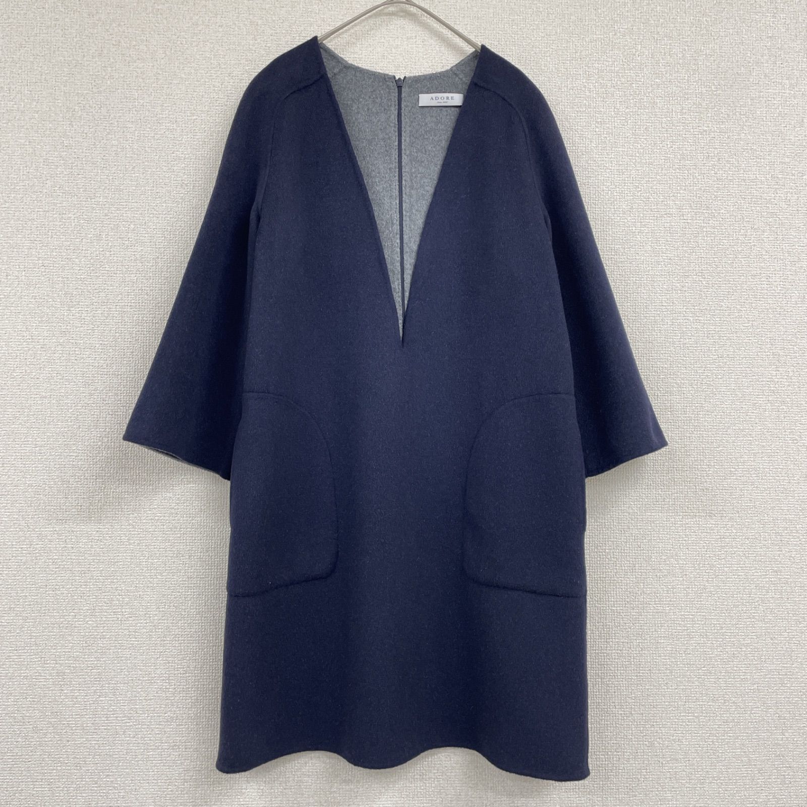 ADORE アドーア ワンピース カシミヤ100% ダブルフェイス