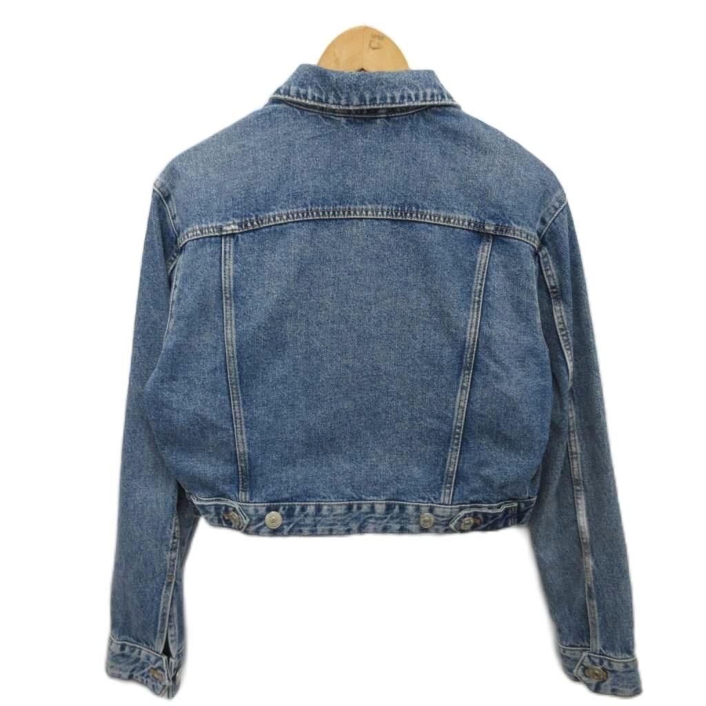ザラ ZARA デニムジャケット Gジャン クロップド 短丈 XS インディゴ