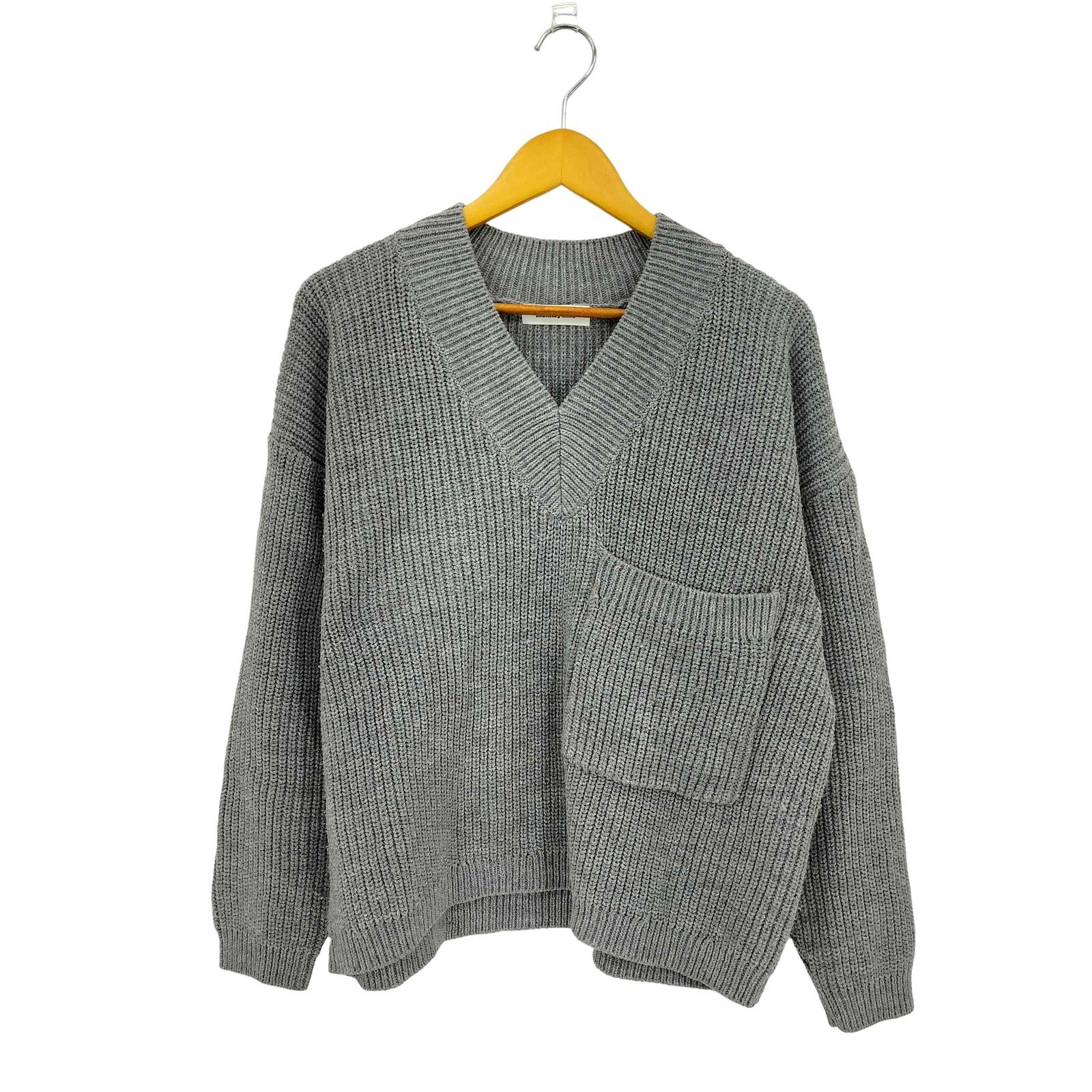 モンキータイム MONKEY TIME PE AZE CROPPED 1POC V-NECK ニット 