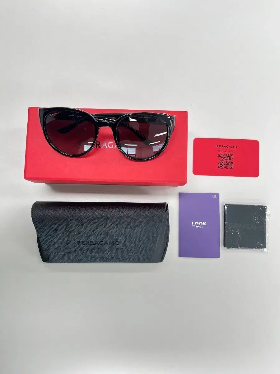 FERRAGAMO フェラガモ サングラス ブラック フルセット