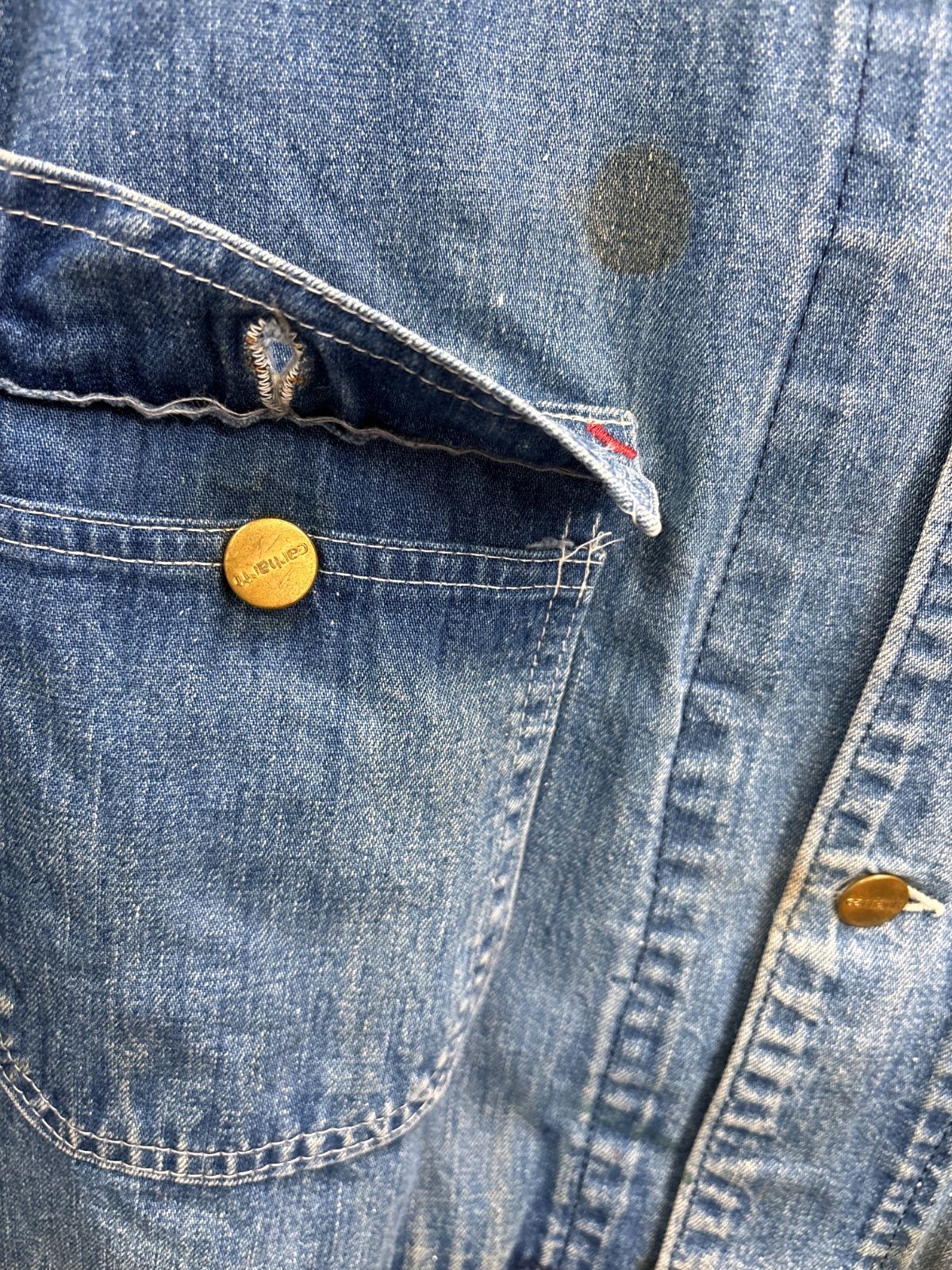 11 希少 カーハート 60s〜70s カバーオール デニムジャケット vintage